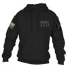 Name Tape Hoodie - Black -Grunt Style Sales GS5178 Grunt Style Name Tape Hoodie Black WEB READY FRONT