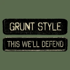 Name Tape Hoodie - Military Green 17 Name Tape Hoodie - Military Green -Grunt Style Sales GS5179 Grunt Style Name Tape Hoodie Military Green WEB READY FLB ART