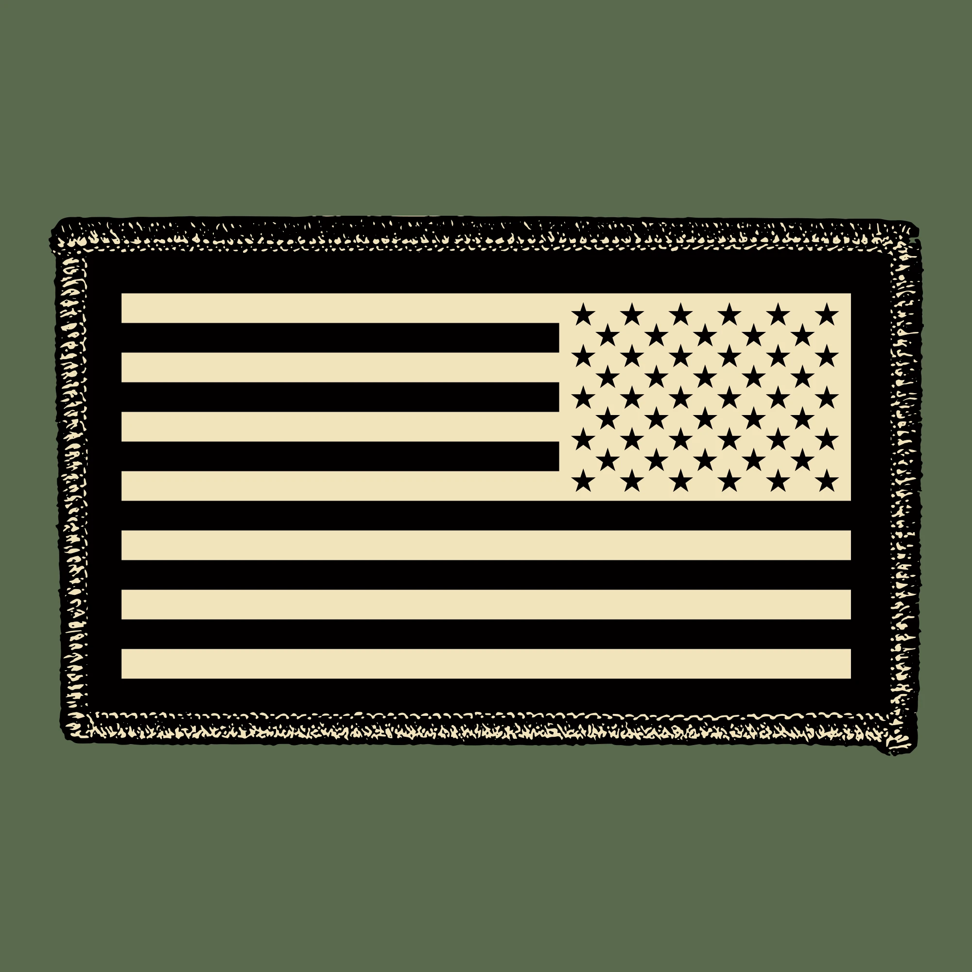 Name Tape Hoodie - Military Green 11 Name Tape Hoodie - Military Green - Image 9