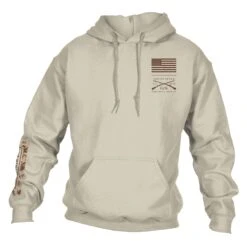This We'll Defend Sleeve Hoodie - Desert Camo -Grunt Style Sales GS5194 ThisWe llDefendSleeveDesertCamoHoodie STANDARD WEB READYFront