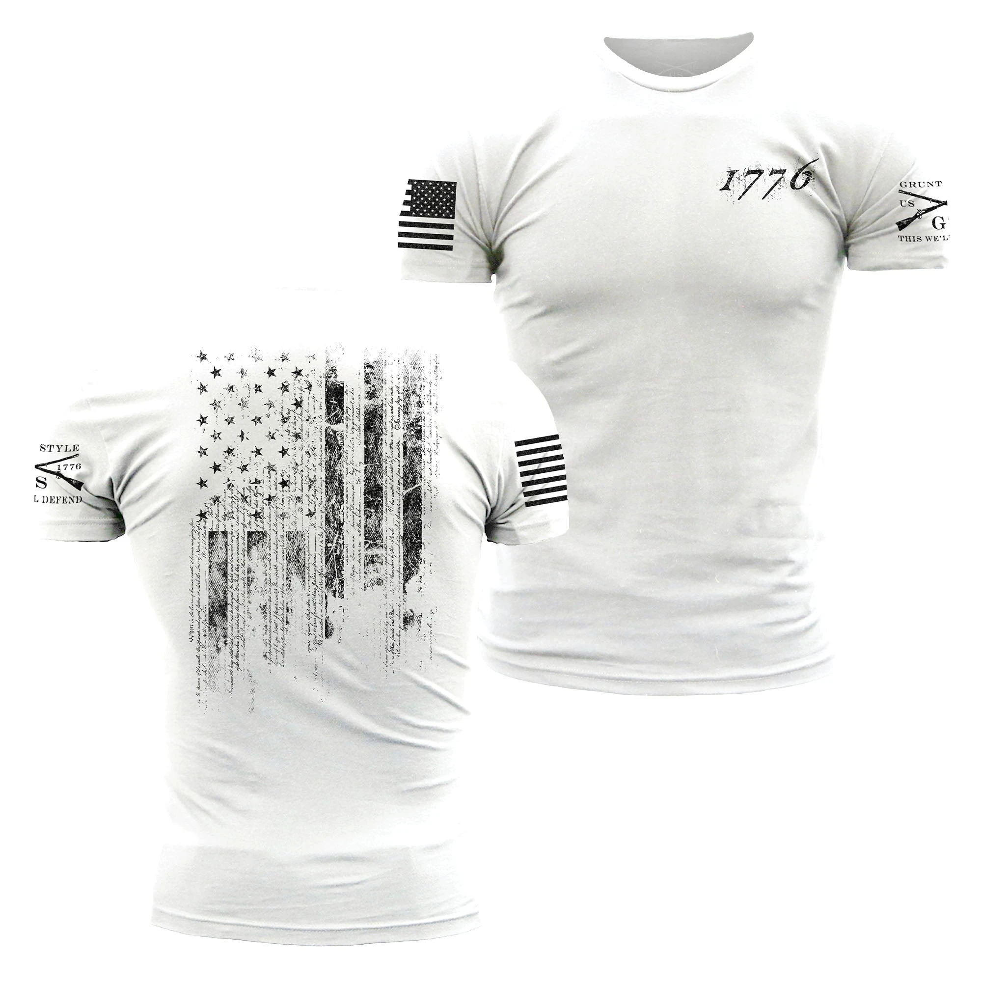 1776 Flag T-Shirt - White 3 1776 Flag T-Shirt - White