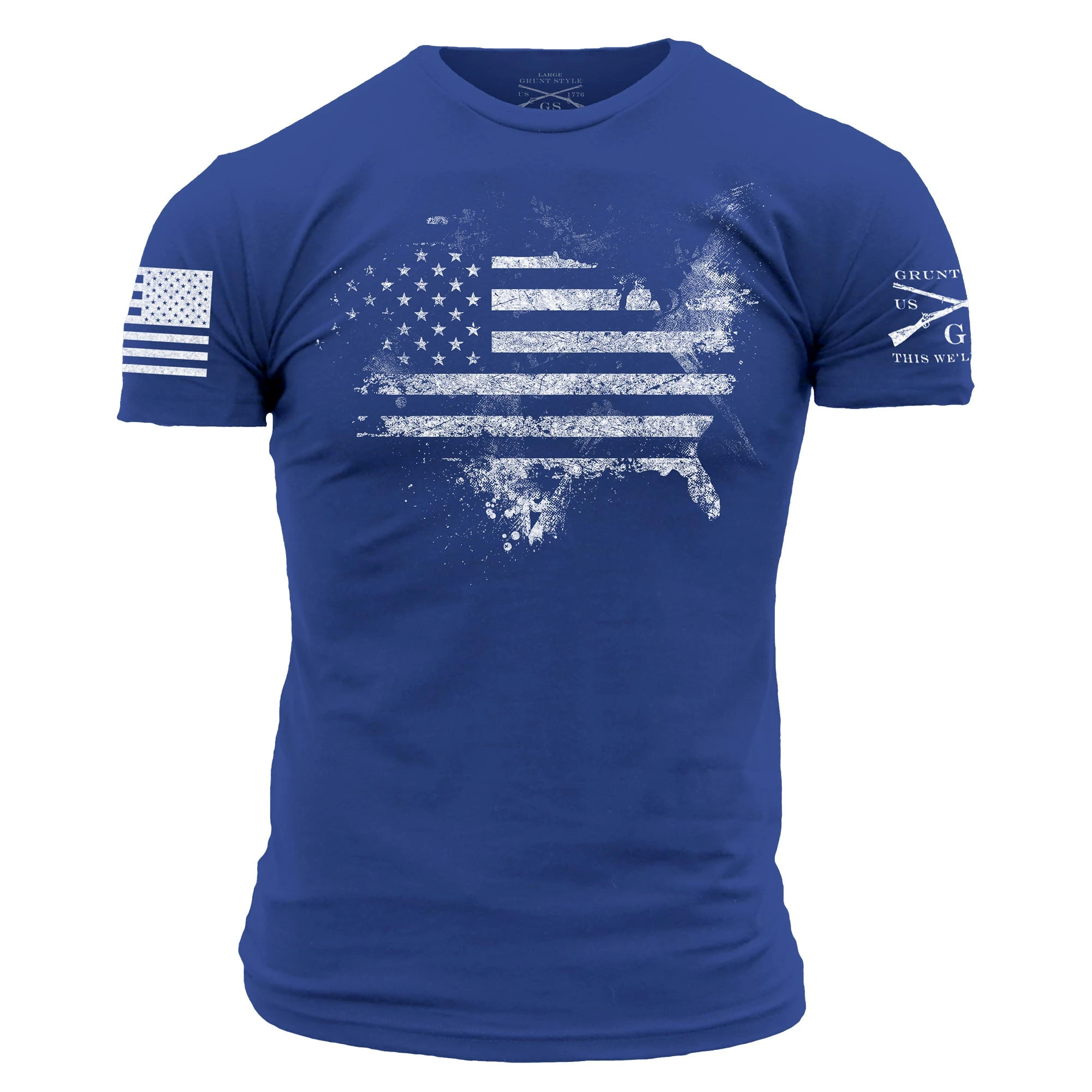 American Acid T-Shirt - Royal Blue 3 American Acid T-Shirt - Royal Blue
