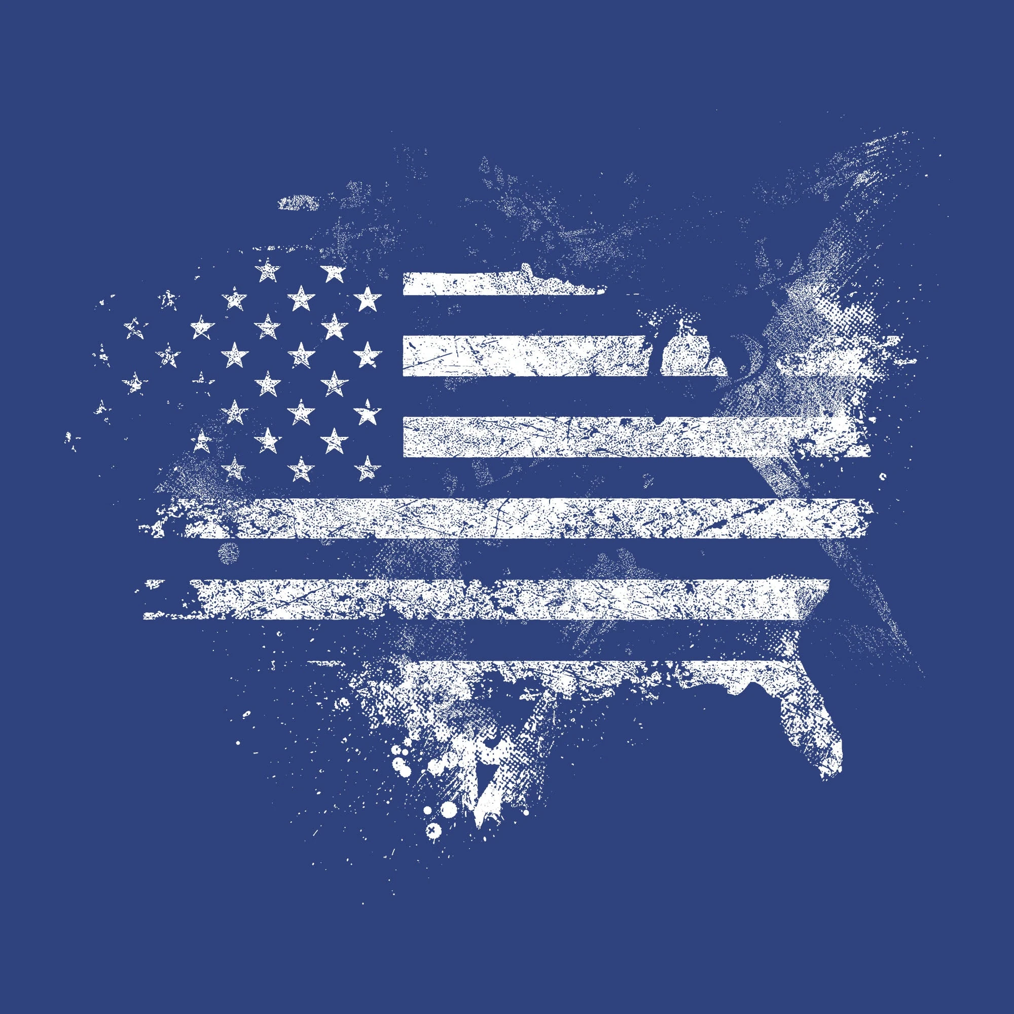 American Acid T-Shirt - Royal Blue 5 American Acid T-Shirt - Royal Blue - Image 3
