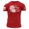Goes Down All Night Tee - Red 2 Goes Down All Night Tee - Red -Grunt Style Sales GS5238 GoesDownAllNight STANDARD WEB READYFront