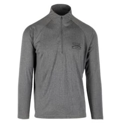 Men's 1/4 Zip - Heather Gray 11 Men's 1/4 Zip - Heather Gray -Grunt Style Sales GS5302 GruntStyle1 4Zip HeatherGray 0002