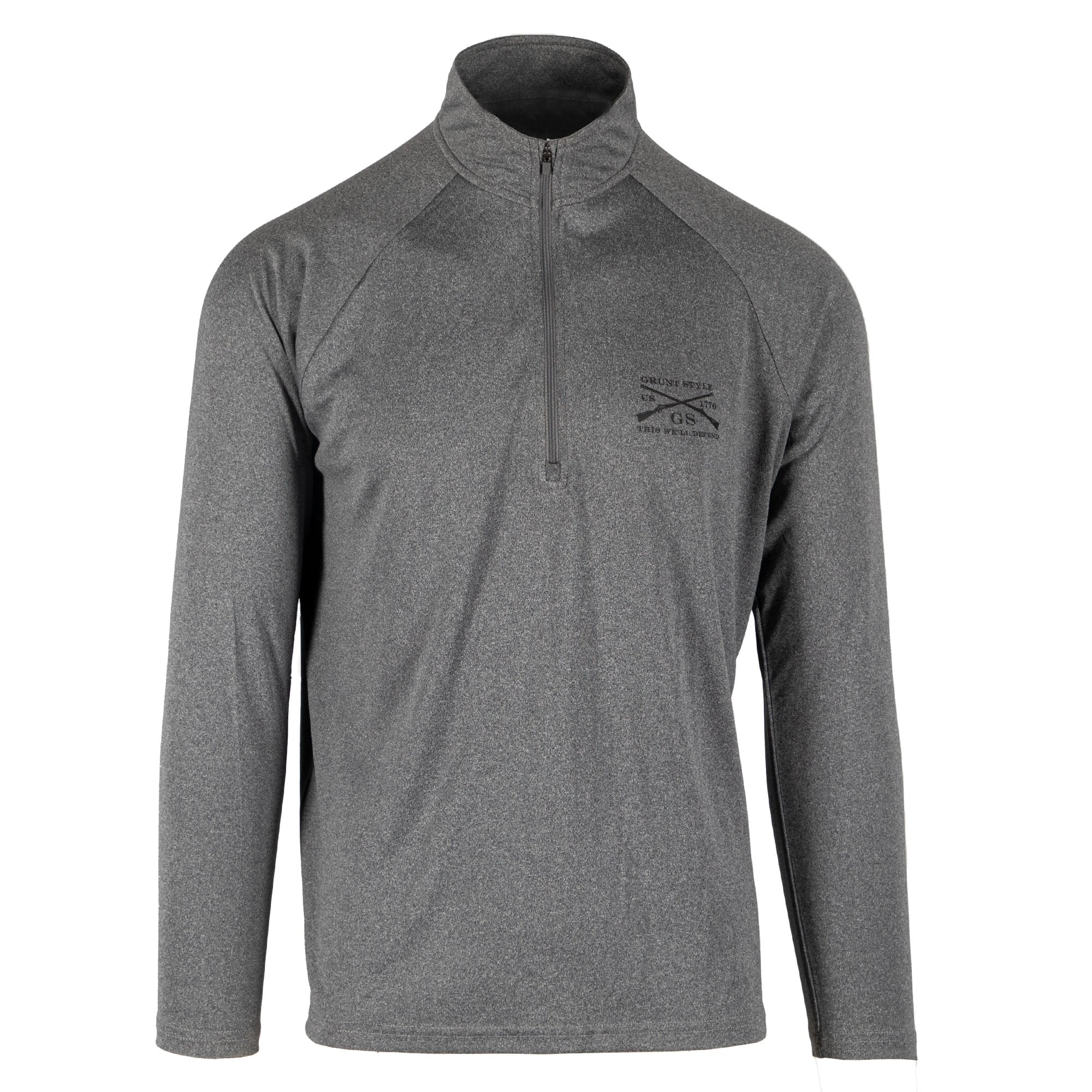 Men's 1/4 Zip - Heather Gray 7 Men's 1/4 Zip - Heather Gray - Image 5