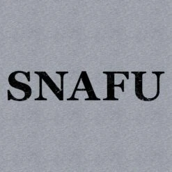 SNAFU T-Shirt - Heather Gray -Grunt Style Sales GS5356 SNAFU HeatherGray STANDARD WEB READY frontART min