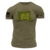 Love Guns Poem T-Shirt - Military Green -Grunt Style Sales GS5374 LoveGunsPoem WEB READY