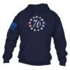 76 We The People Hoodie - Navy 1 76 We The People Hoodie - Navy -Grunt Style Sales GS5377 76WeThePeopleHoodie Navy STANDARD WEB READY front
