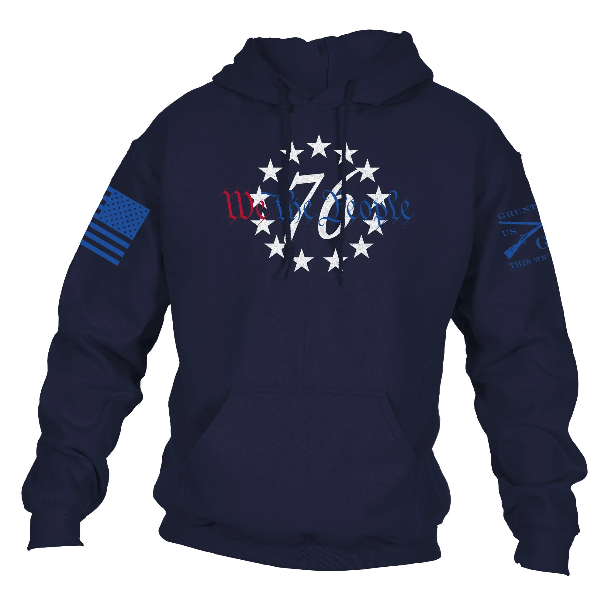 76 We The People Hoodie - Navy 3 76 We The People Hoodie - Navy
