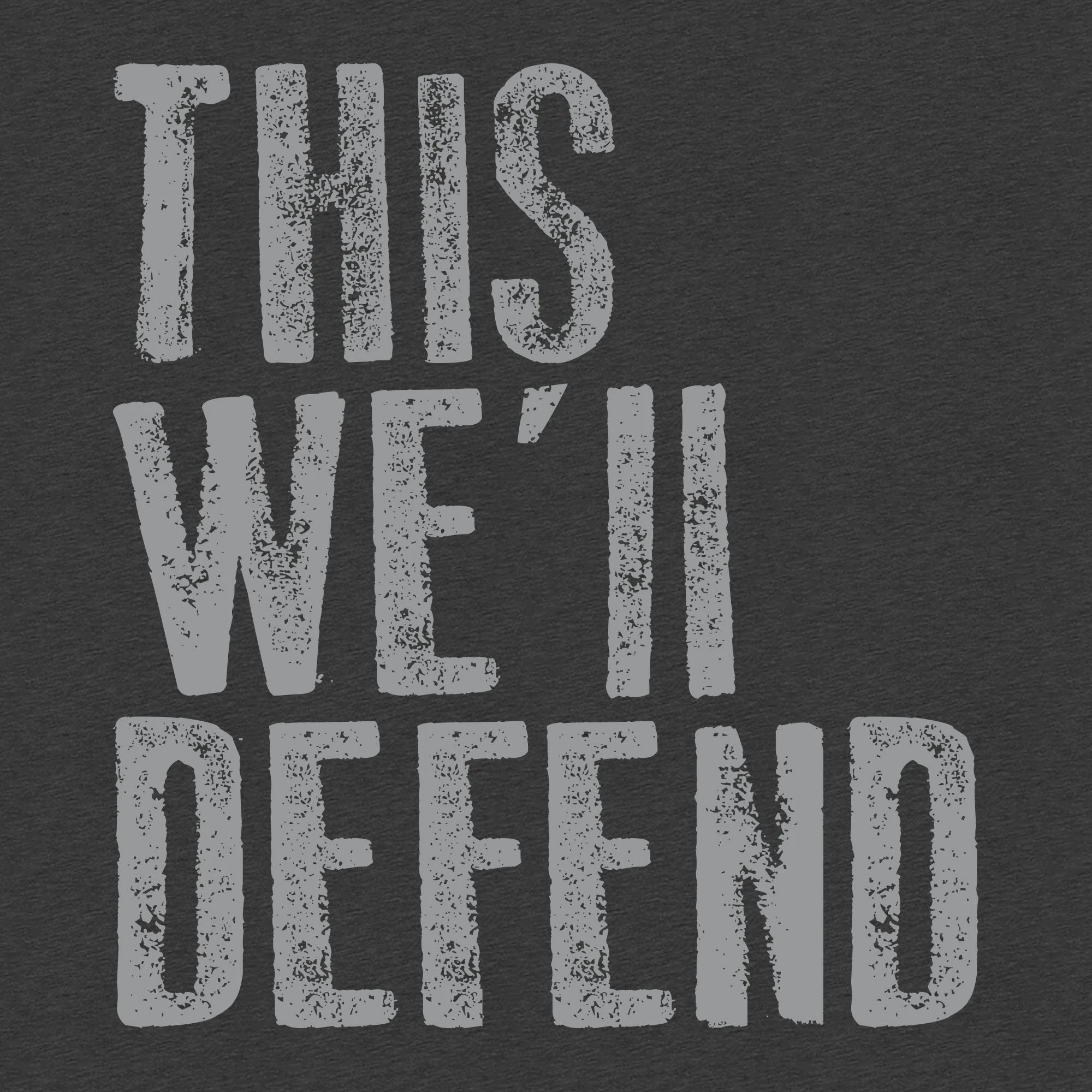 This We'll Defend Hoodie - Dark Heather 6 This We'll Defend Hoodie - Dark Heather - Image 5