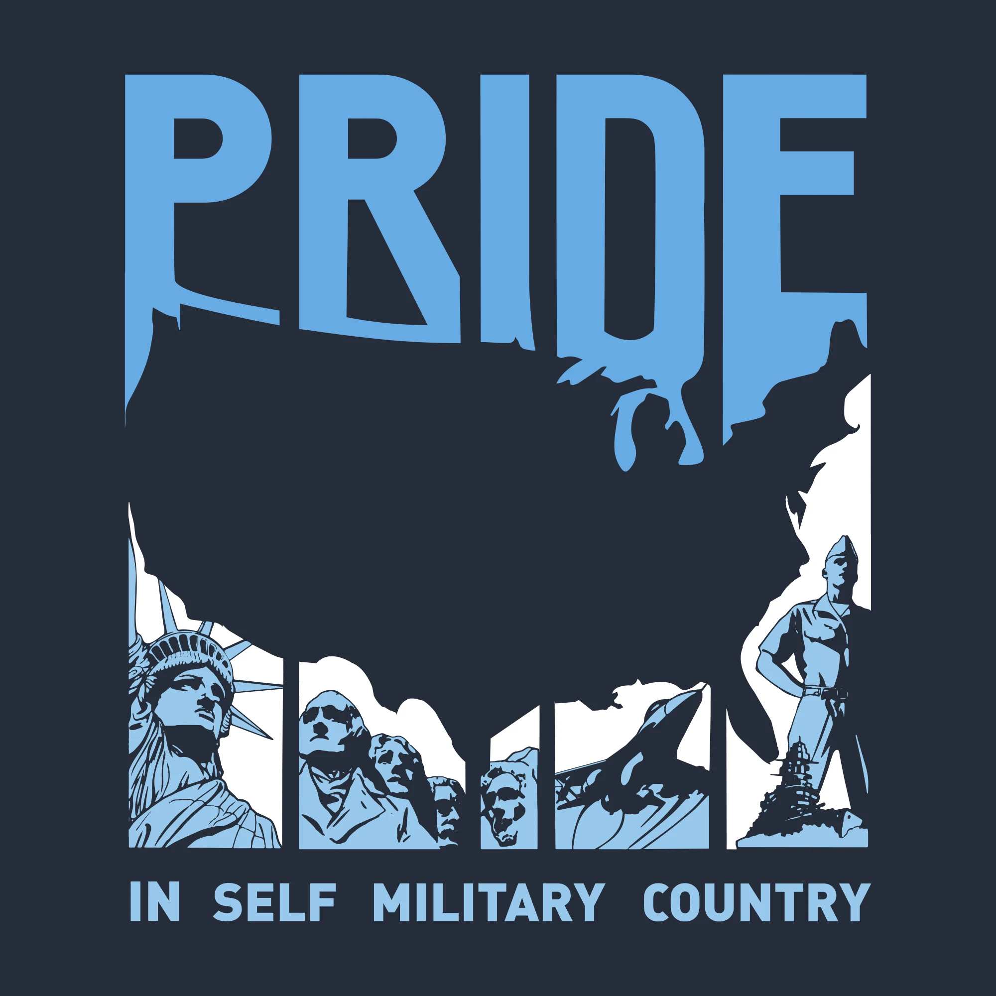 Land Of Liberty T-Shirt - Navy 6 Land Of Liberty T-Shirt - Navy - Image 4