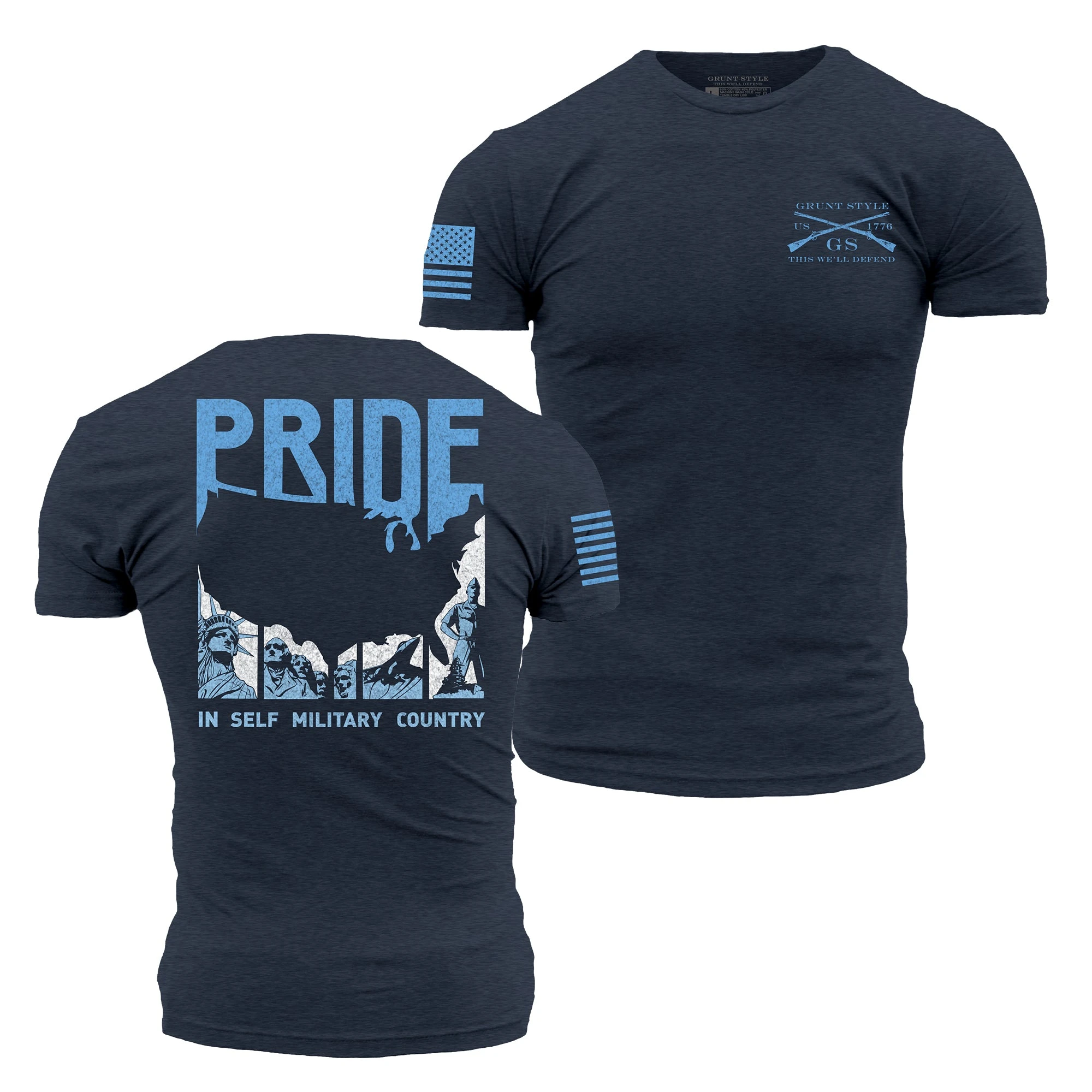 Land Of Liberty T-Shirt - Navy 3 Land Of Liberty T-Shirt - Navy