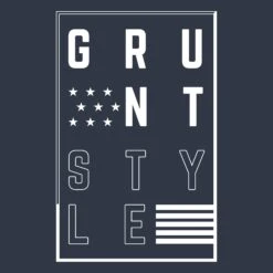 Stars And Stripes Logo T-Shirt - Navy 9 Stars And Stripes Logo T-Shirt - Navy -Grunt Style Sales GS5403 GSStarsandStripesLogo Navy STANDARD WEB READY 2022BACKART
