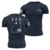 Stars And Stripes Logo T-Shirt - Navy -Grunt Style Sales GS5403 GSStarsandStripesLogo Navy STANDARD WEB READY 2022FRONTBACK
