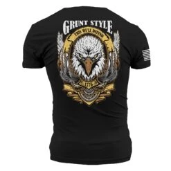 Easy Rider Eagle T-Shirt - Black -Grunt Style Sales GS5406 GruntStyleEasyRiderEagle STANDARD WEB READY 2022bk