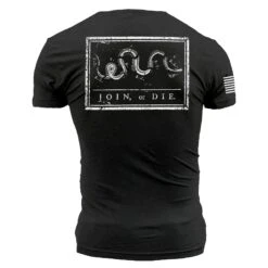 Join Or Die Pocket T-Shirt - Black Heather 18 Join Or Die Pocket T-Shirt - Black Heather -Grunt Style Sales GS5414 JoinorDieBlackHeatherPocketTee WEB READY Back