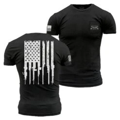 Rifle Flag Pocket T-Shirt - Black Heather