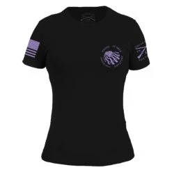 Women's Flag Salute T-Shirt - Black -Grunt Style Sales GS5423 Women sFlagSalute Black STANDARD WEB READY 2022frt