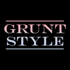 Women's Grunt Style Stacked Logo Ombre T-Shirt - Black -Grunt Style Sales GS5424 Women sGruntStyleStackedLogoOmbre Black STANDARD WEB READY 2022FRONTART