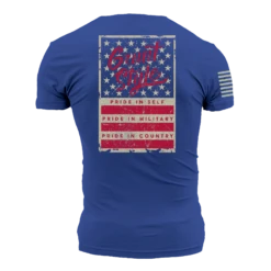 Grunt Style Stars & Bars T-Shirt - Royal -Grunt Style Sales GS5484 GruntStyleStars BarsMen sTee Royal WEB READY 2022bk