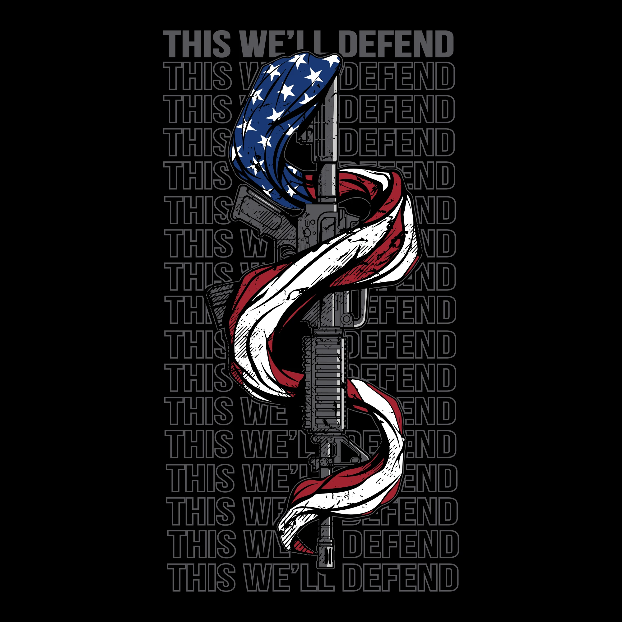 Women's This We'll Defend 2A V-Neck - Black 8 Women's This We'll Defend 2A V-Neck - Black - Image 6