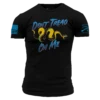 Retro Don't Tread On Me T-Shirt - Black -Grunt Style Sales GS5489 RetroDon tTreadOnMe WEB READY Front
