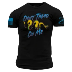 Retro Don't Tread On Me T-Shirt - Black