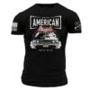 American Muscle T-Shirt - Black -Grunt Style Sales GS5539 AmericanMuscleMen sTee WEB READY Front