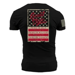 Grunt Style Stars & Bars T-Shirt - Black 12 Grunt Style Stars & Bars T-Shirt - Black -Grunt Style Sales GS5574 GruntStyleStars BarsMen sTee Black WEB READY 2022bk