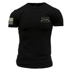 Grunt Style Stars & Bars T-Shirt - Black 13 Grunt Style Stars & Bars T-Shirt - Black -Grunt Style Sales GS5574 GruntStyleStars BarsMen sTee Black WEB READY 2022frt