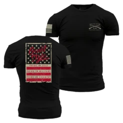 Grunt Style Stars & Bars T-Shirt - Black