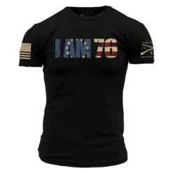 I AM 76 T-Shirt - Black
