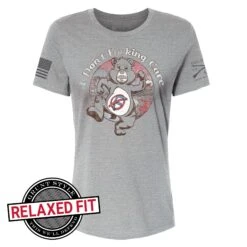 Women's I Don't F*cking Care Relaxed Fit T-Shirt - Athletic Heather