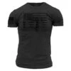 Ammo Flag T-Shirt - Heather Black -Grunt Style Sales GS565 WEBREADY NEW