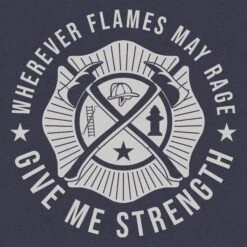 Women's Wherever Flames May Rage Slim Fit T-Shirt - Midnight Navy -Grunt Style Sales GS5717 Women sWhereverFlamesMayRageSlimFitTee MidnightNavy WEB READY BackART