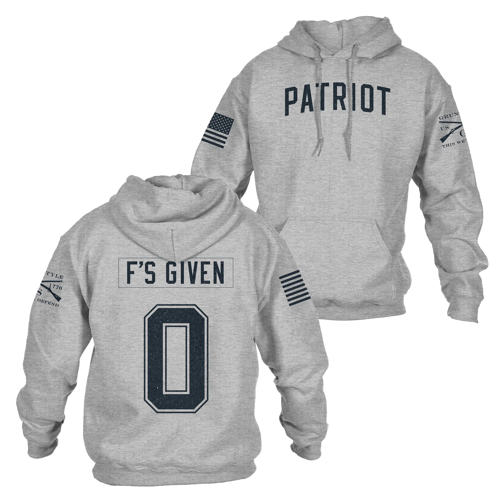 Zero F's Given Hoodie - Sport Grey 3 Zero F's Given Hoodie - Sport Grey