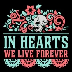 In Hearts We Live Forever T-Shirt - Black -Grunt Style Sales GS5734 Women sInHeartsWeLiveForeverV NeckTee Black FRONTART d0ce555c ac6f 442f 88a5 ba72dc2987c5