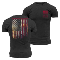 Red Blood Blue Collar™ T-Shirt - Charcoal