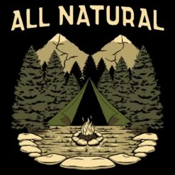 All Natural T-Shirt - Black 11 All Natural T-Shirt - Black -Grunt Style Sales GS5763 AllNaturalMen sTee Black WEB READY Art