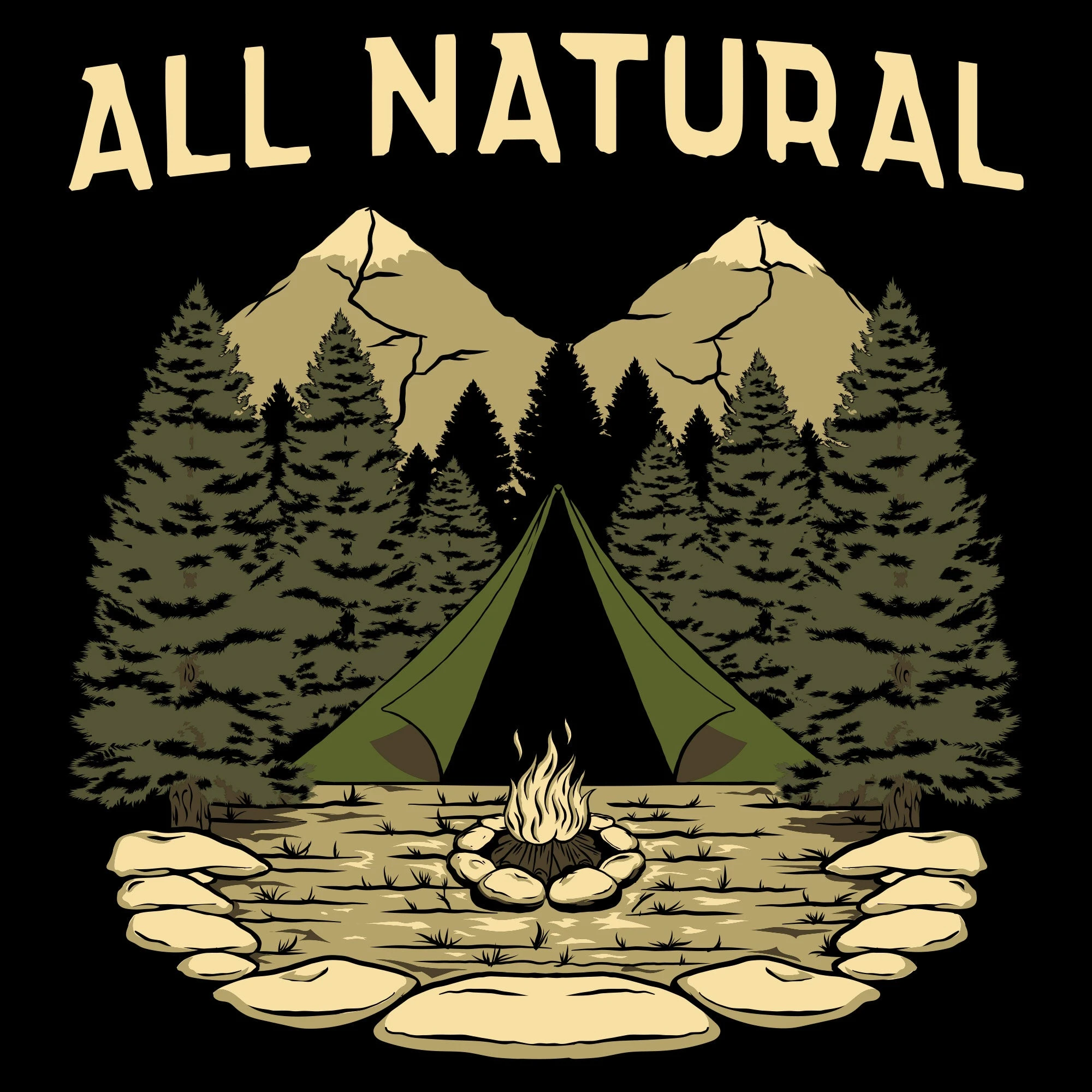 All Natural T-Shirt - Black 7 All Natural T-Shirt - Black - Image 5