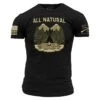 All Natural T-Shirt - Black -Grunt Style Sales GS5763 AllNaturalMen sTee Black WEB READY Front