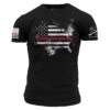 Red Line American Acid T-Shirt - Black -Grunt Style Sales GS5770 Men sRedLineAmericanAcidTee Black WEB READY Front