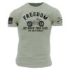 Freedom Between Your Legs T-Shirt - Light Sage -Grunt Style Sales GS5774 Men sFreedomBetweenYourLegsTee LightSage WEB READY