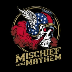 Mischief And Mayhem T-Shirt - Black -Grunt Style Sales GS5777 Men sMischiefandMayhemTee Black WEB READY 2023bkart