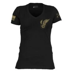 Women's Mischief And Mayhem V-Neck - Black -Grunt Style Sales GS5778 Women sMischiefandMayhemV Neck Black WEB READY 2023frt