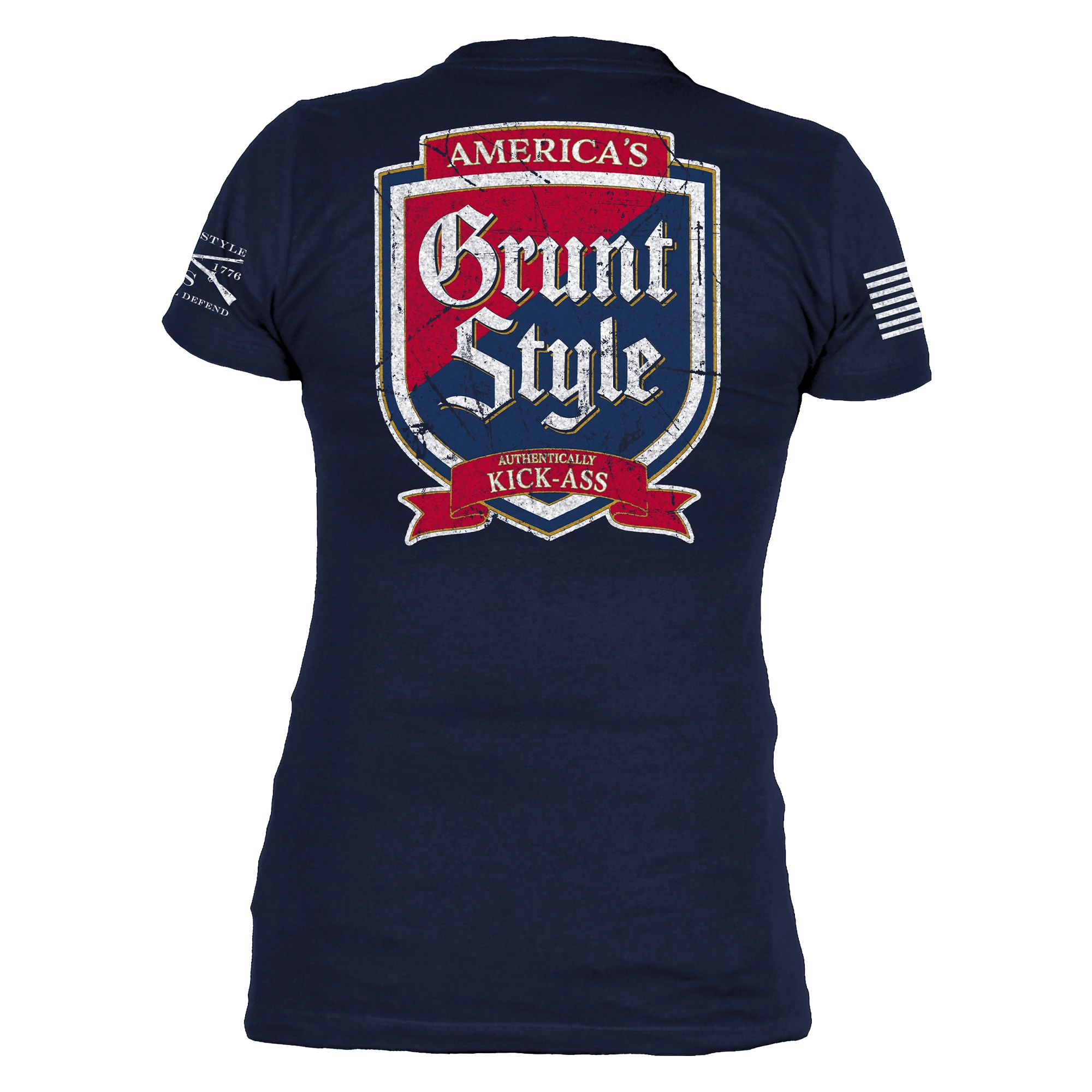 Women's Kick Ass Brewing V-Neck - Midnight Navy 13 Women's Kick Ass Brewing V-Neck - Midnight Navy - Image 11