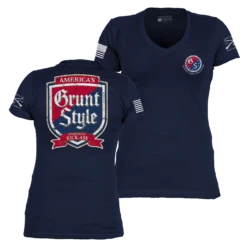 Women's Kick Ass Brewing V-Neck - Midnight Navy 17 Women's Kick Ass Brewing V-Neck - Midnight Navy -Grunt Style Sales GS5779 Women sKickAssBrewingV Neck MidnightNavy WEB READY