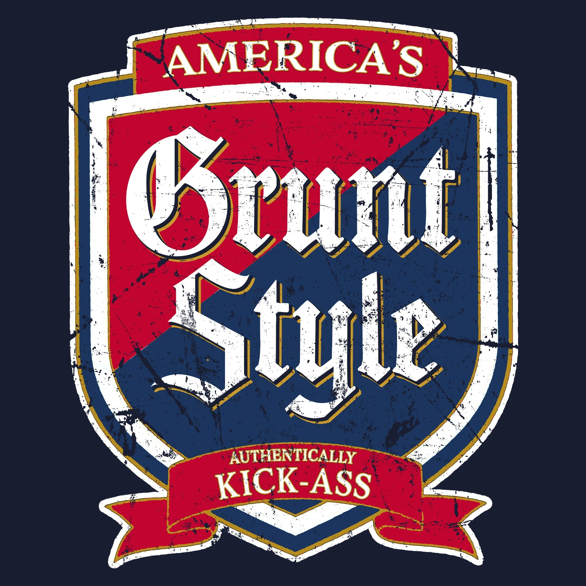 Women's Kick Ass Brewing V-Neck - Midnight Navy 11 Women's Kick Ass Brewing V-Neck - Midnight Navy - Image 9