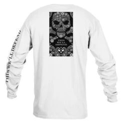 Death Paisley Long Sleeve - White -Grunt Style Sales GS5784 Men sDeathPaisleyLongSleeve White WEB READY Back
